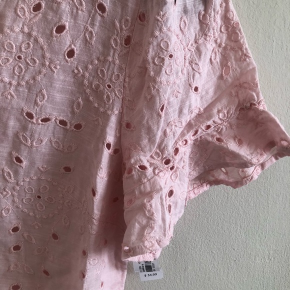NWT Old Navy Pink Blouse Size Large - Picture 4 of 5